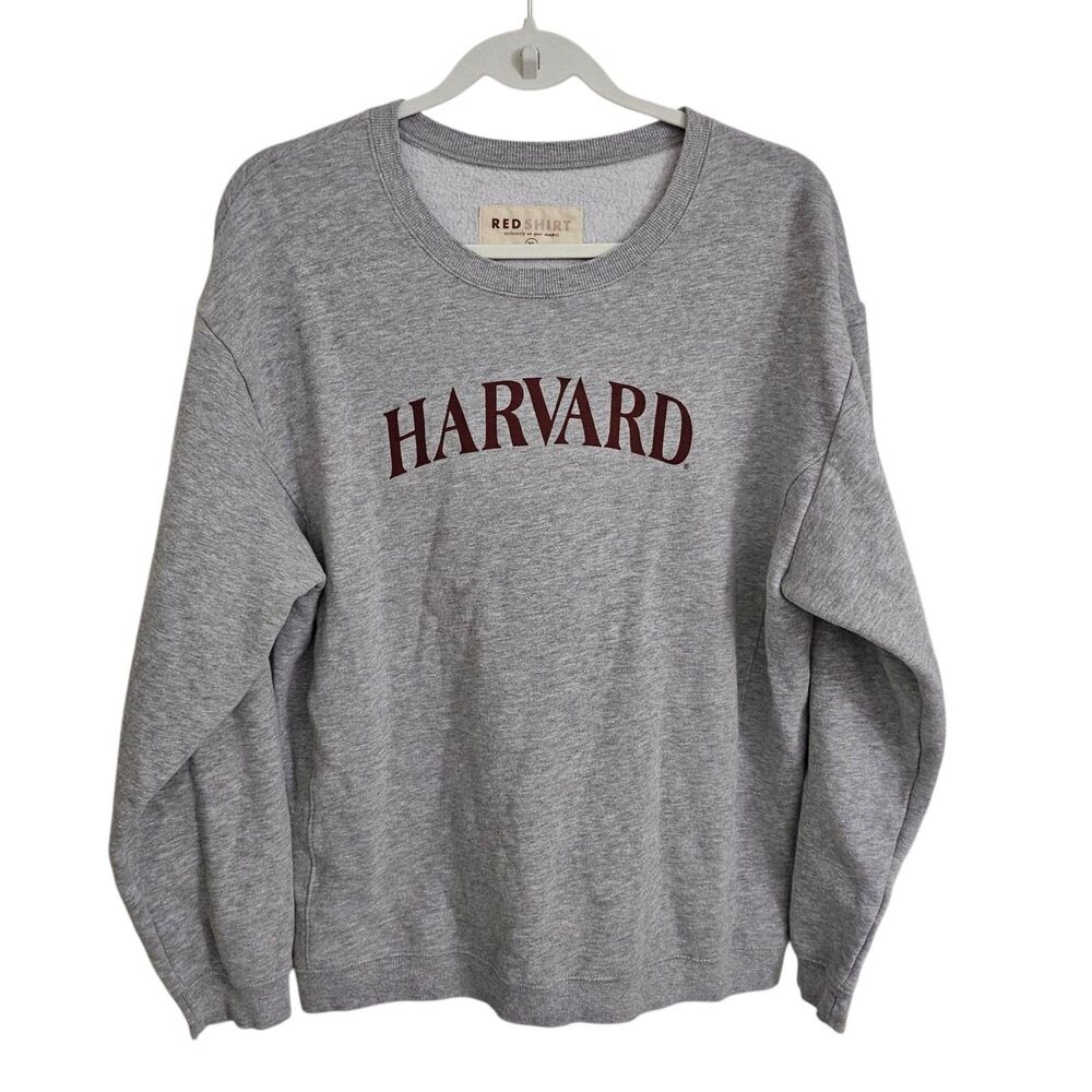 Red Shirt Harvard University Sweater Womens XL‎ Gray Campus Sweatshirt Preppy